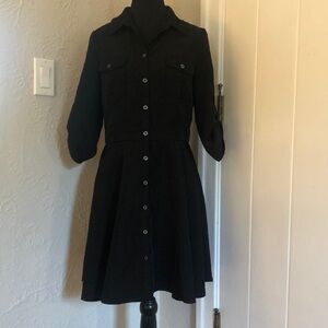 Ladies Dynamite Military Style 3/4 Sleeve Dress - Size Medium